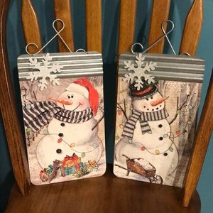 Snowman Holiday Wall Decor